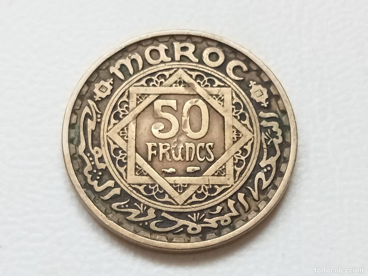 Monedas antiguas de &Aacute;frica: MARRUECOS. 50 FRANCOS, 1371 - 1952. Y#51