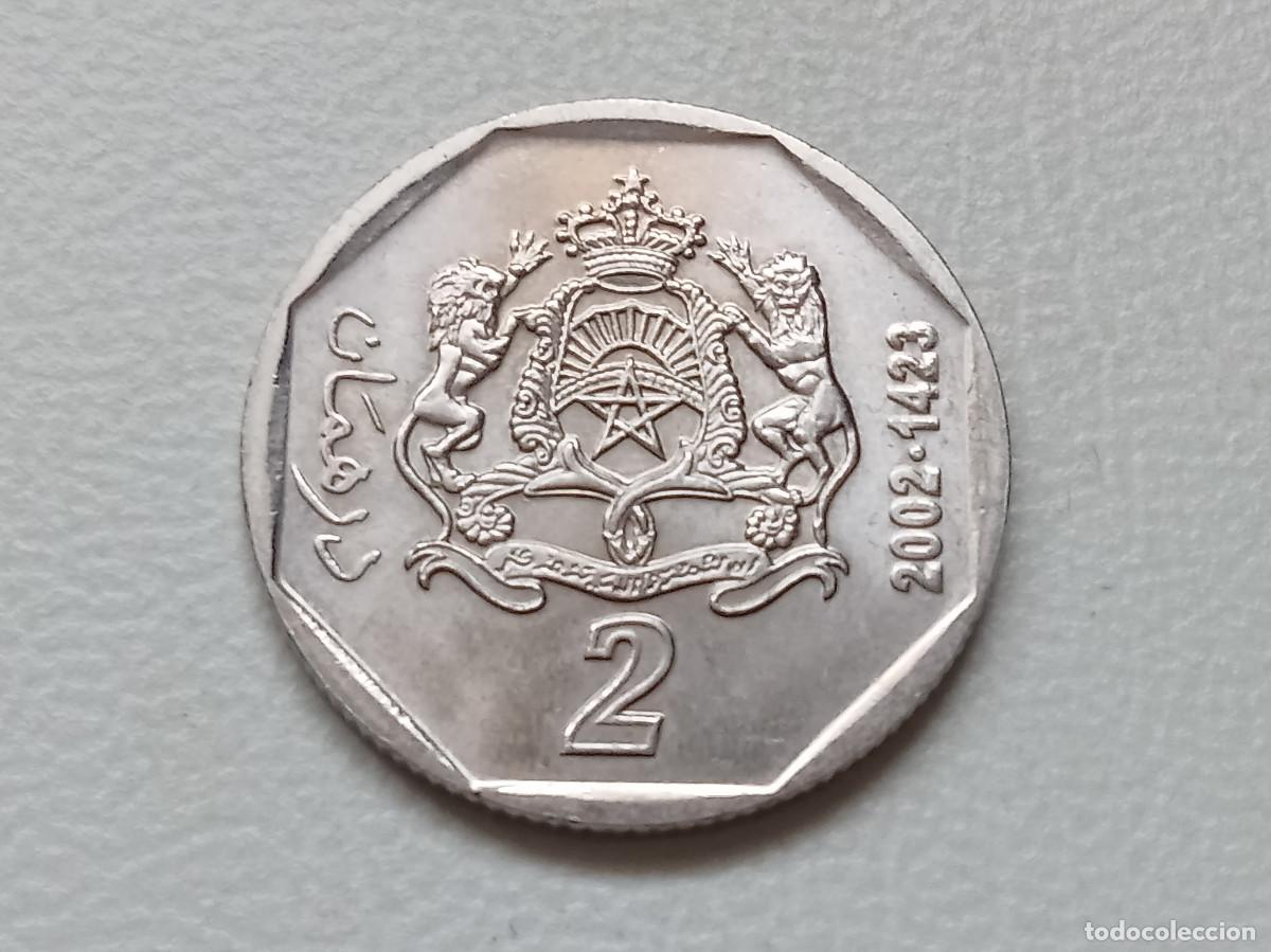 Monedas antiguas de &Aacute;frica: MARRUECOS 2 DIRHAM 2002 Y#118 SC