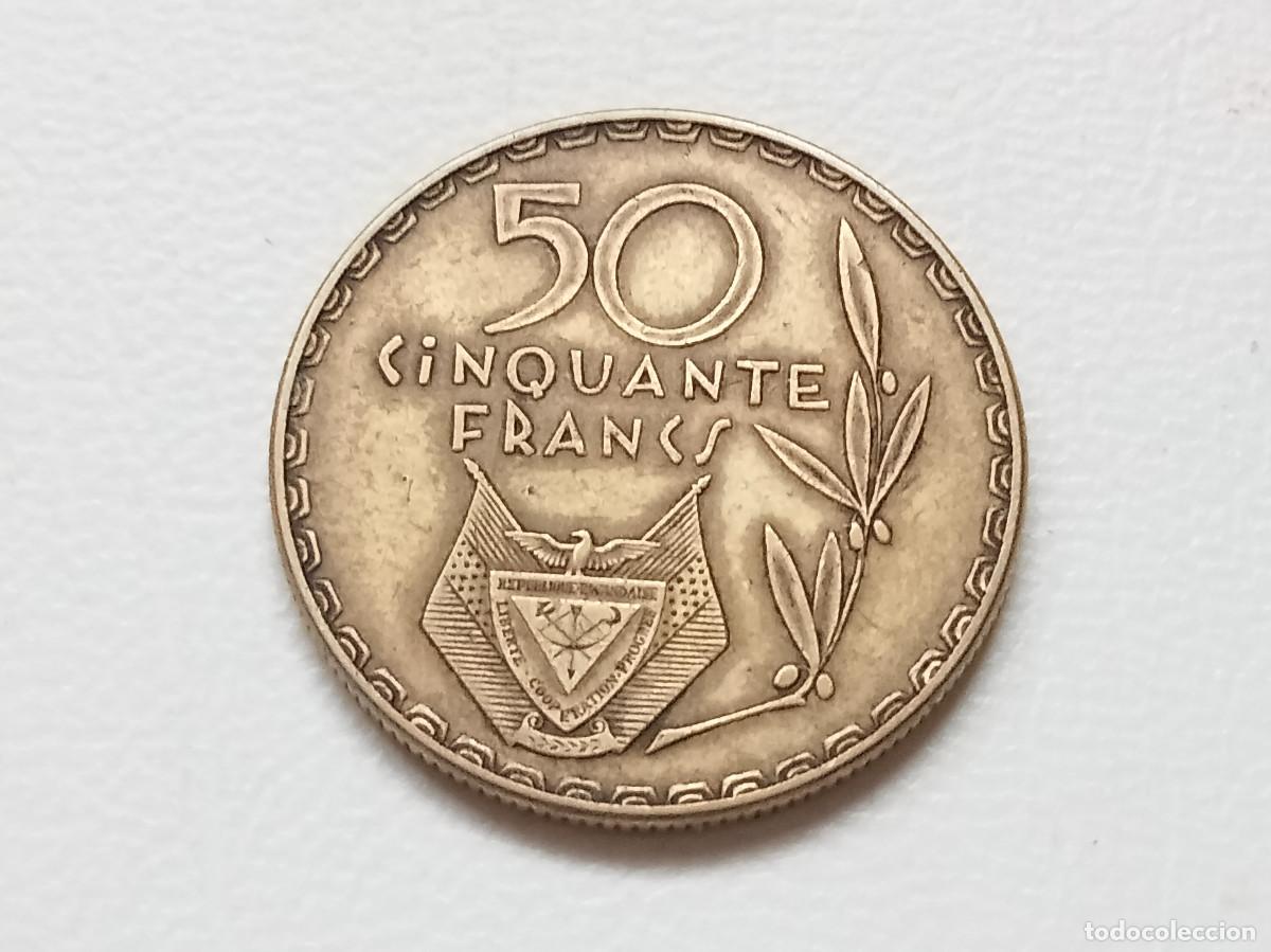 Monedas antiguas de &Aacute;frica: RUANDA 50 FRANCOS 1977 KM#16