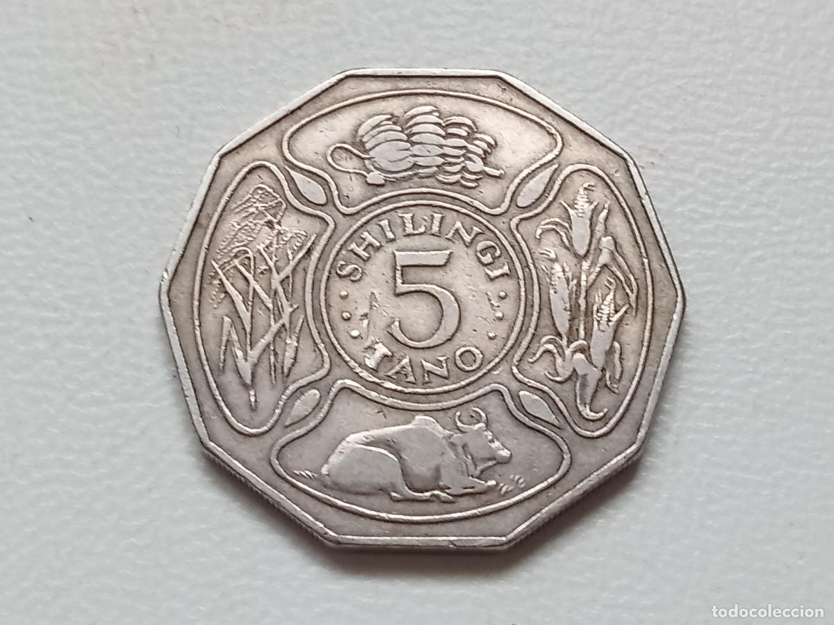 Monedas antiguas de &Aacute;frica: TANZANIA 5 SHILLINGS 1972 KM#6