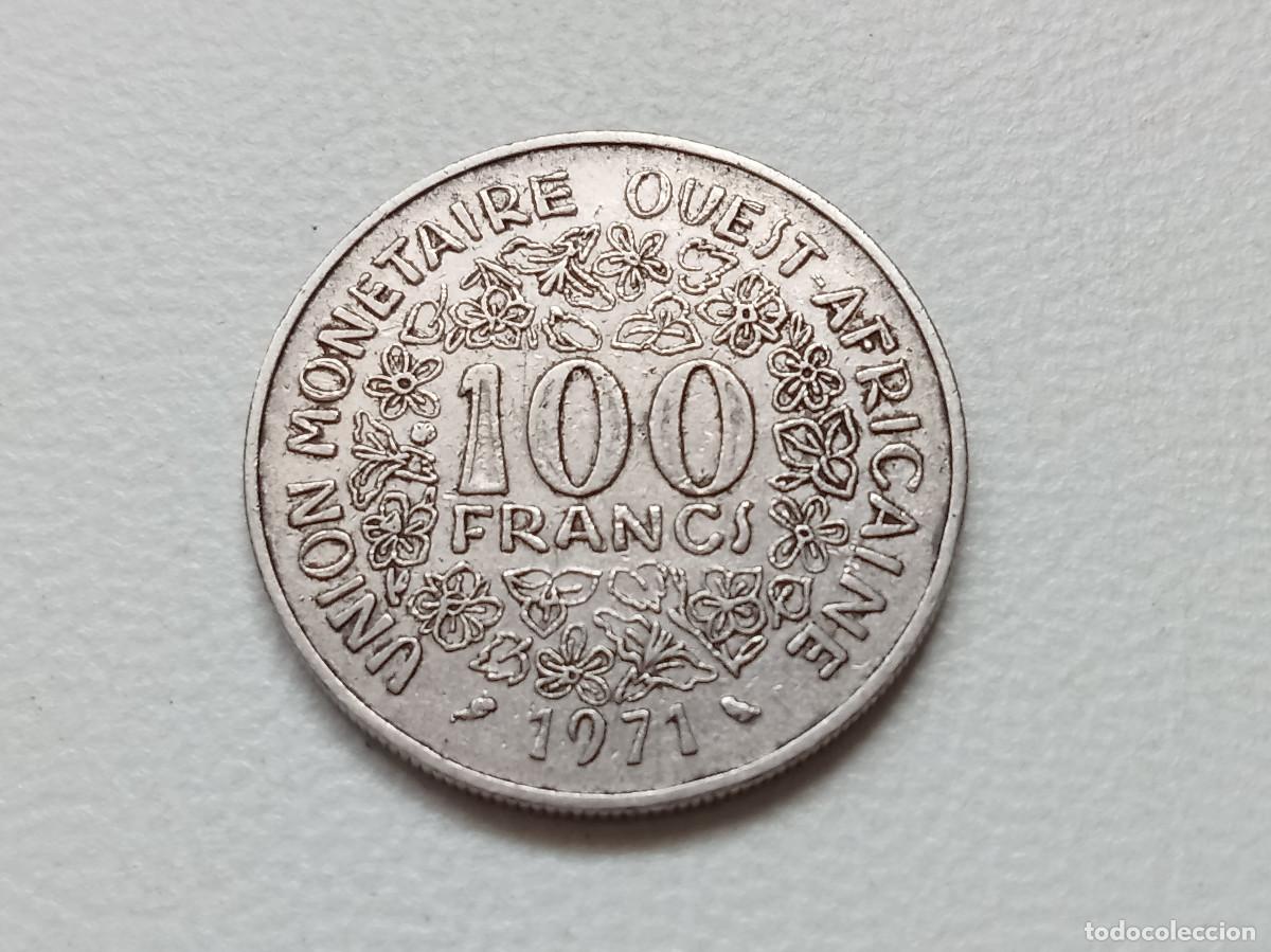 Monedas antiguas de &Aacute;frica: ESTADOS DE AFRICA DEL OESTE 100 FRANCOS 1971 KM.4
