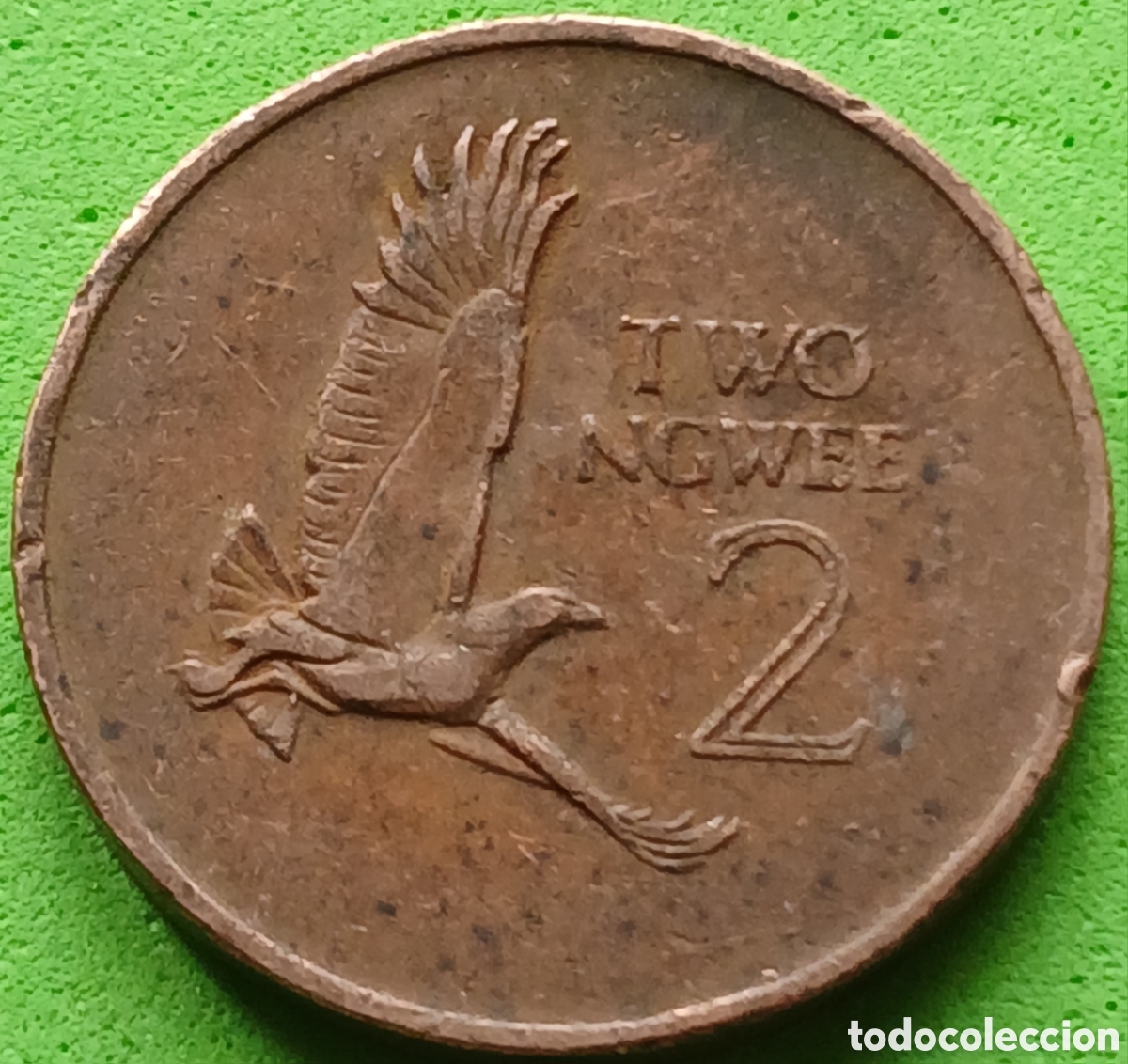 Monedas antiguas de &Aacute;frica: Zambia 2 ngwee 1968 km#10