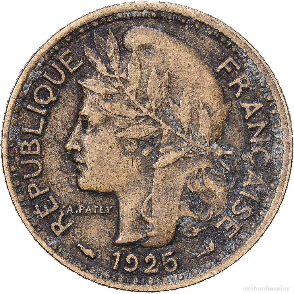 Monedas antiguas de &Aacute;frica: [#1168212] Camer&uacute;n, Franc, 1925, Paris, Aluminio - bronce, BC+, Lecompte:7, KM:2