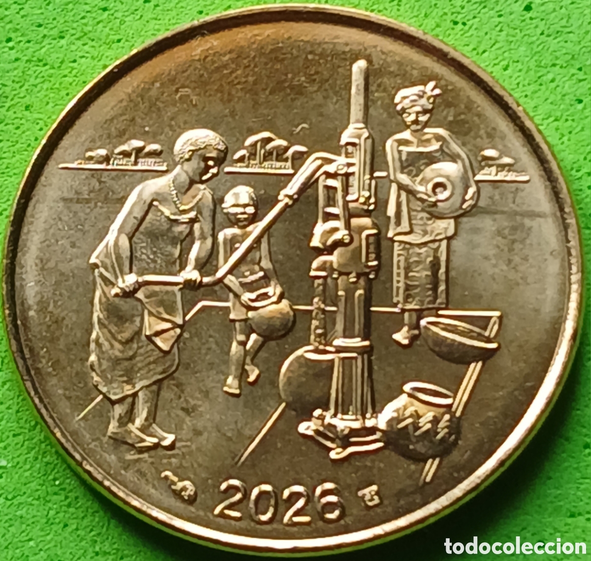 Monedas antiguas de &Aacute;frica: &Aacute;frica Occidental 10 francos 2026 km#10 FAO RARA (R)!!
