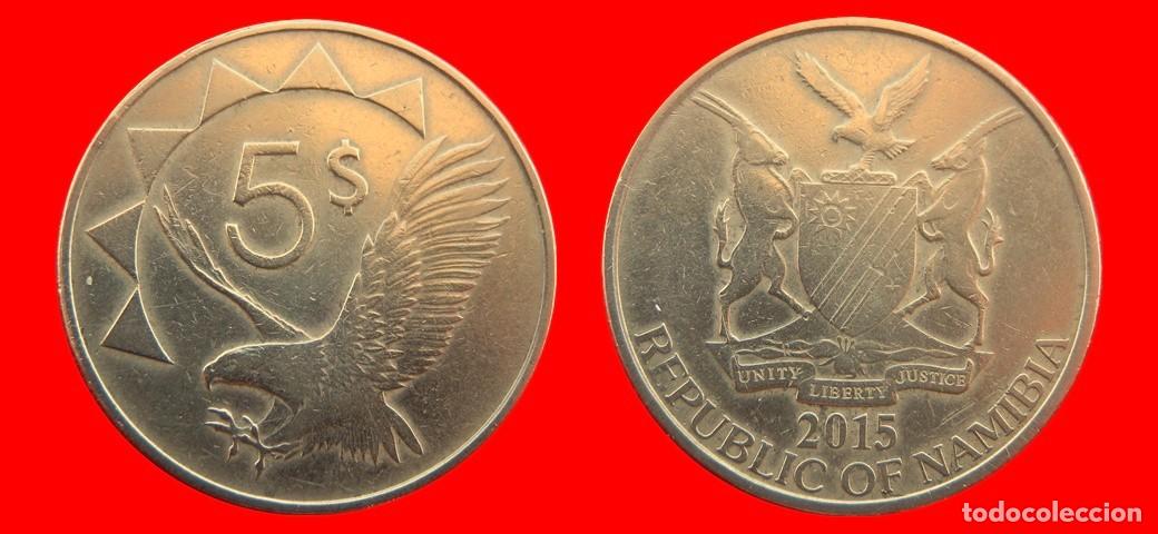 Monedas antiguas de &Aacute;frica: 5 DOLARES 2015 NAMIBIA-157335