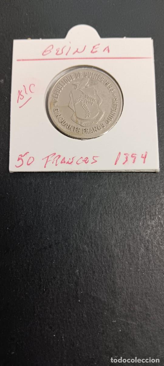 Monedas antiguas de &Aacute;frica: GUINEA 50 FRANCOS 1994 BC KM=63 (CUPRONIQUEL)