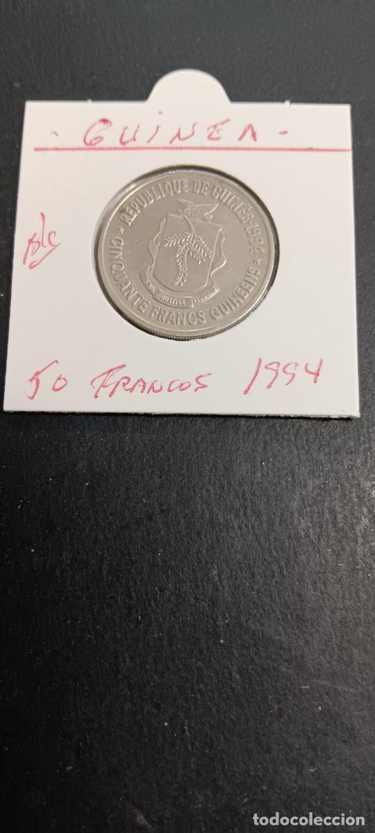 Monedas antiguas de &Aacute;frica: GUINEA 50 FRANCOS 1994 BC KM=63 (CUPRONIQUEL)