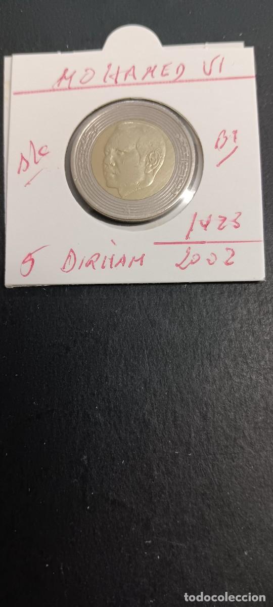 Monedas antiguas de &Aacute;frica: MARRUECOS 5 DIRHAM 2002(1423) BC KM=109 (BIMETALICA) MOHAMED VI