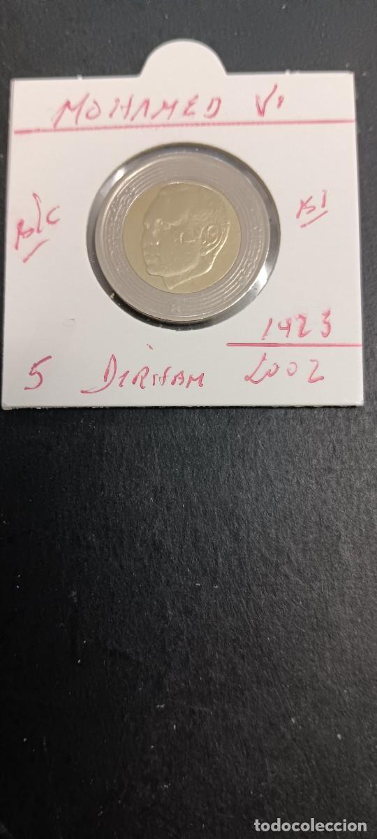 Monedas antiguas de &Aacute;frica: MARRUECOS 5 DIRHAM 2002(1423) BC KM=109 (BIMETALICA) MOHAMED VI