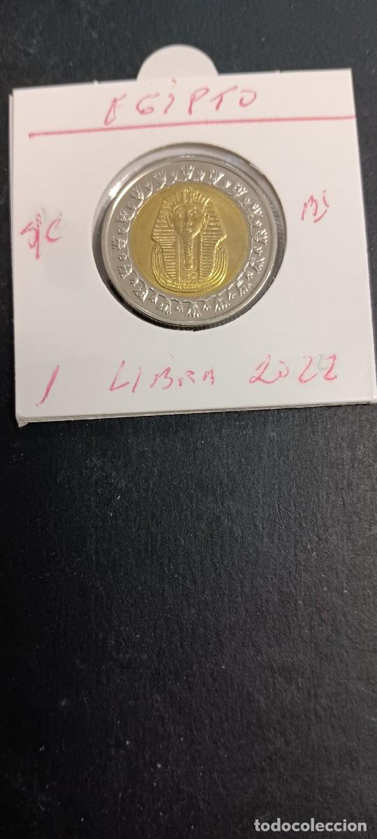 Monedas antiguas de &Aacute;frica: EGIPTO 1 LIBRA 2022 S/C KM=940a (BIMETALICA) MAGNETICA