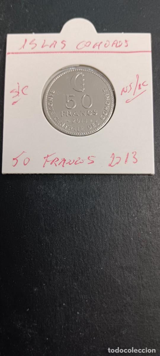 Monedas antiguas de &Aacute;frica: COMORES (ISLAS) 50 FRANCOS 2013 S/C KM=16a (NIQUEL-ACERO)