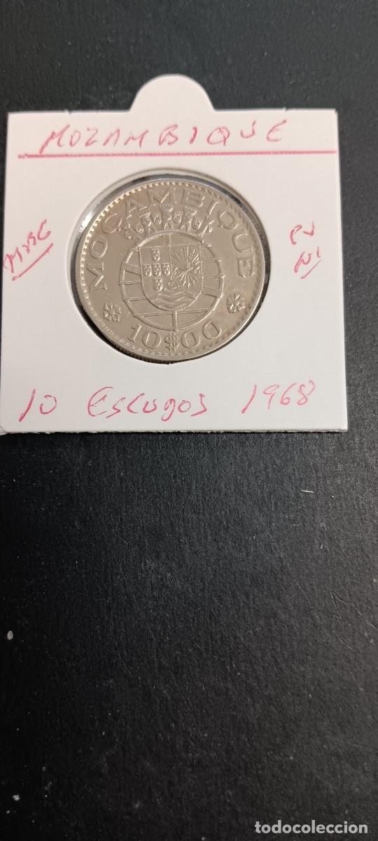 Monedas antiguas de &Aacute;frica: MOZAMBIQUE 10 ESCUDOS 1968 MBC KM=79b (CUPRONIQUEL)