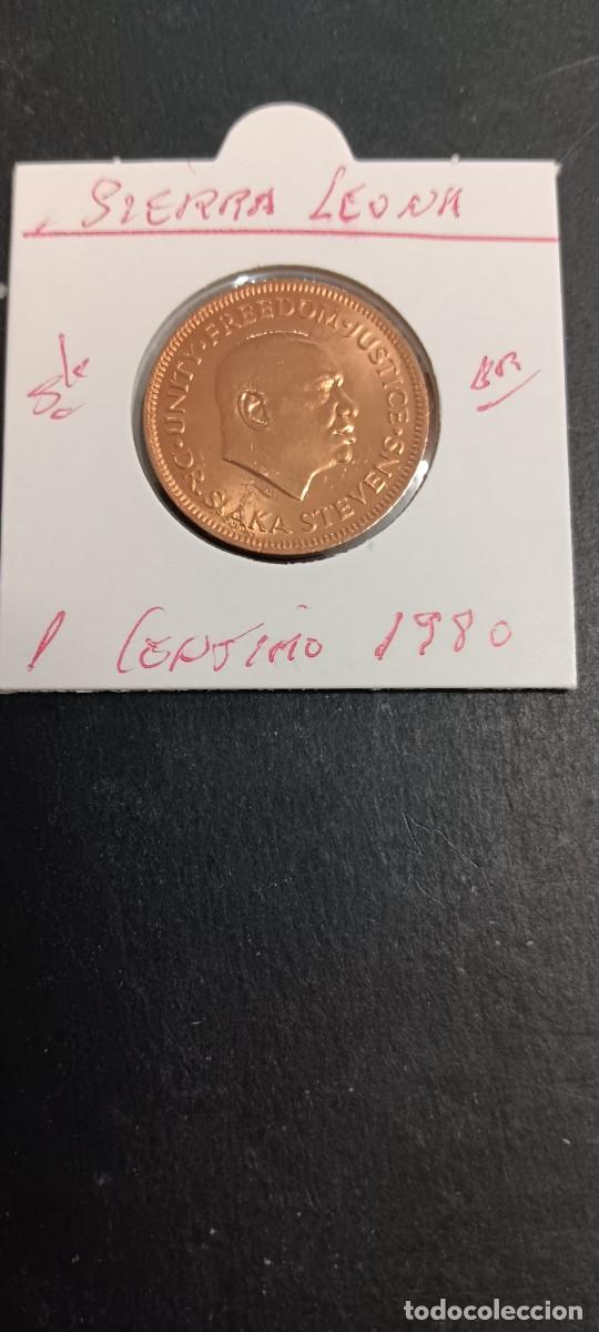 Monedas antiguas de &Aacute;frica: SIERRA LEONA 1 CENTIMO 1980 S/C KM=32 (BRONCE)