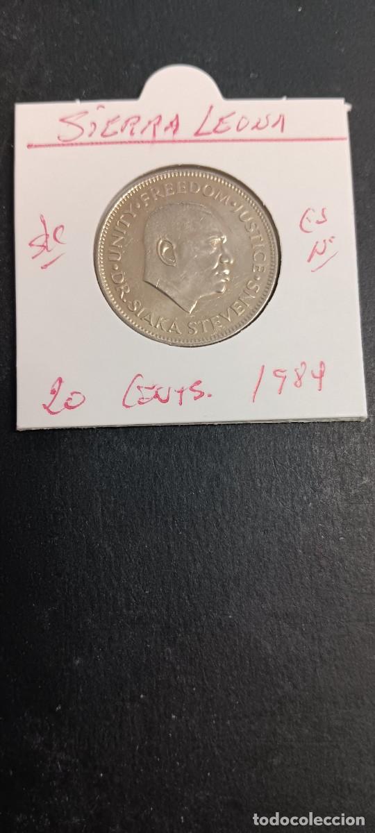 Monedas antiguas de &Aacute;frica: SIERRA LEONA 20 CENTIMOS 1984 S/C KM=30 (CUPRONIQUEL)
