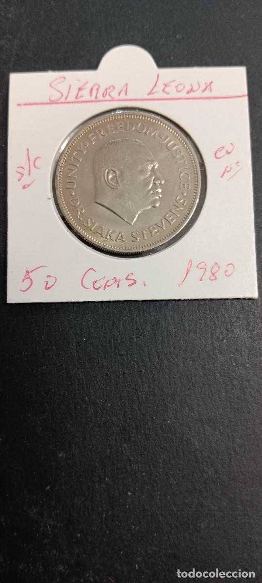 Monedas antiguas de &Aacute;frica: SIERRA LEONA 50 CENTIMOS 1984 S/C KM=25 (CUPRONIQUEL)