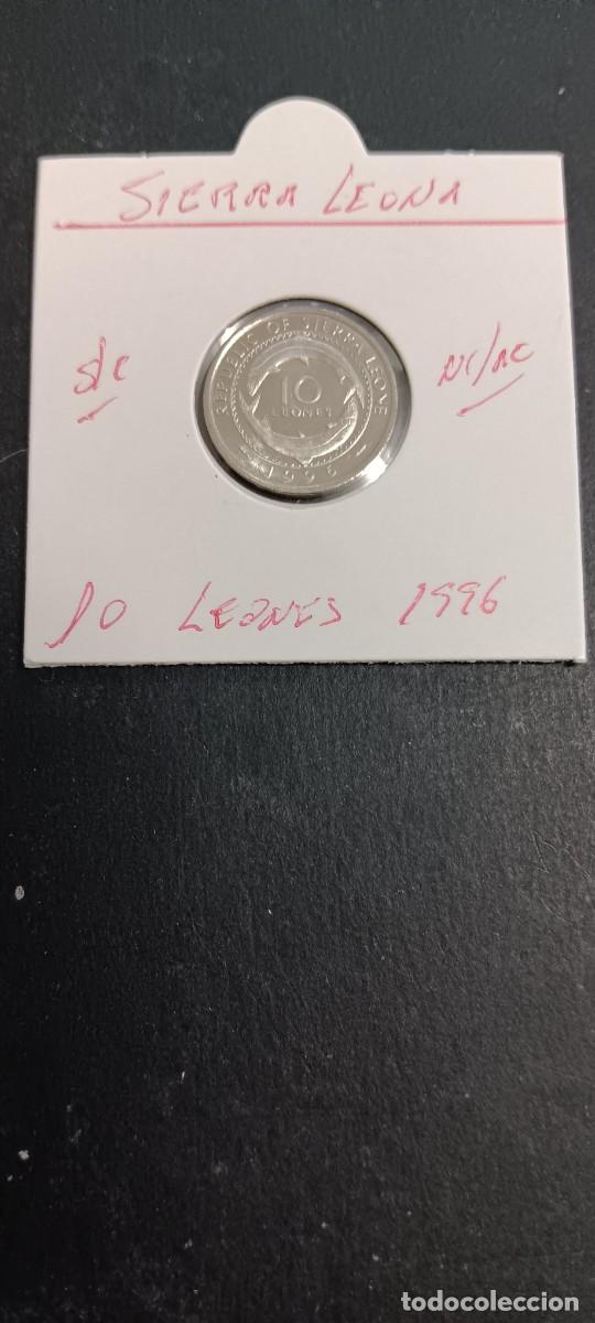 Monedas antiguas de &Aacute;frica: SIERRA LEONA 10 LEONES 1996 S/C KM=44 (NIQUEL-ACERO)