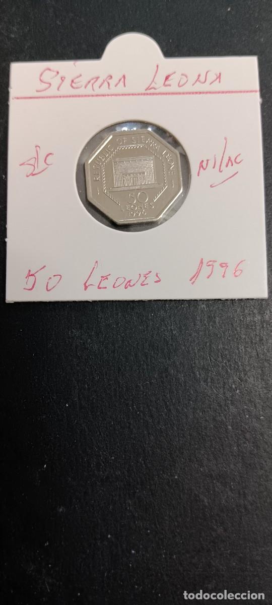 Monedas antiguas de &Aacute;frica: SIERRA LEONA 50 LEONES 1996 S/C KM=45 (NIQUEL-ACERO)
