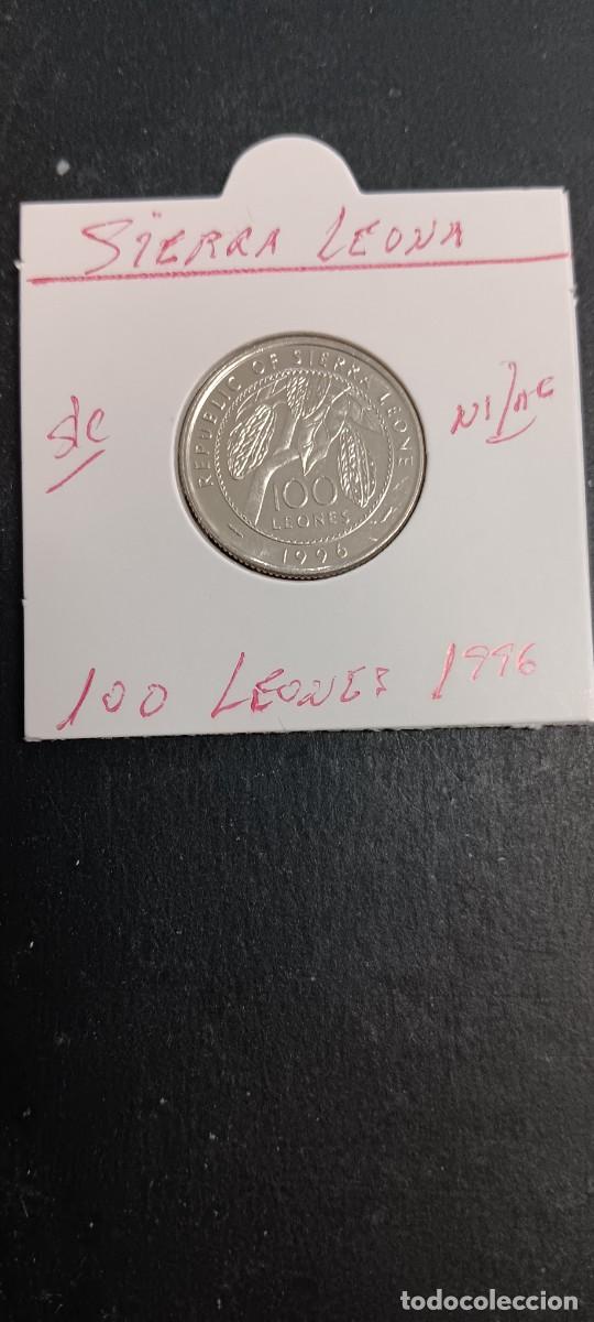 Monedas antiguas de &Aacute;frica: SIERRA LEONA 100 LEONES 1996 S/C KM=46 (NIQUEL-ACERO)