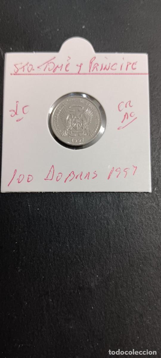 Monedas antiguas de &Aacute;frica: SANTO TOM&Eacute; Y PRINCIPE 100 DOBRAS 1997 S/C KM=87 (CROMO-ACERO)