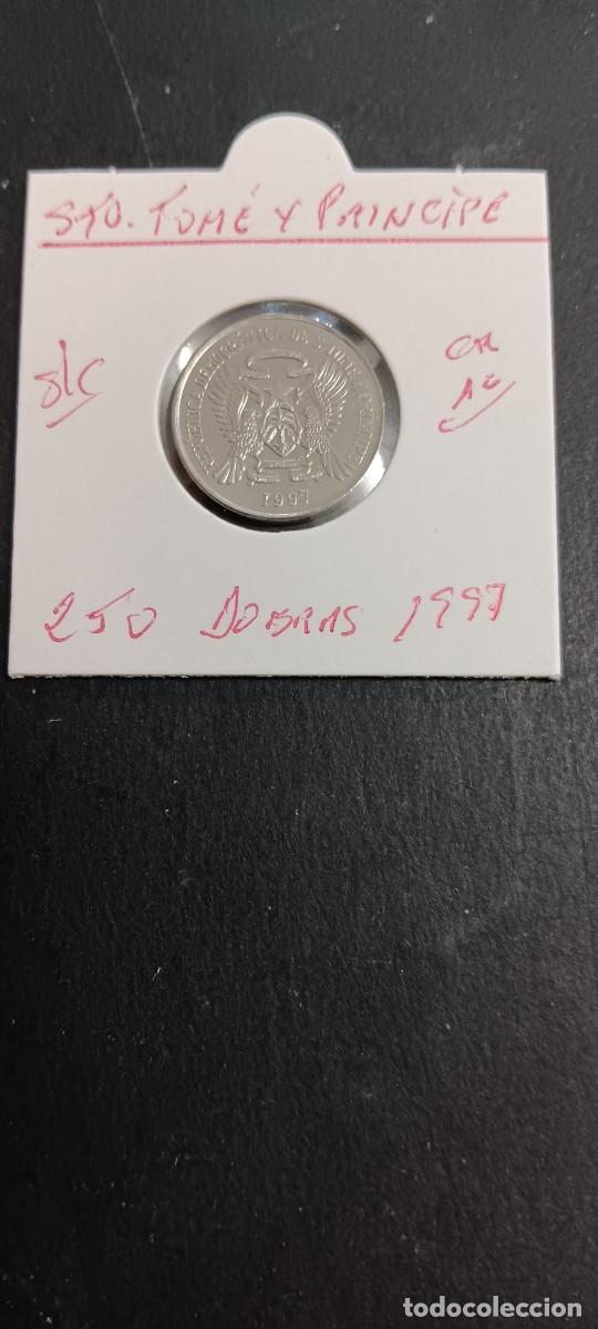 Monedas antiguas de &Aacute;frica: SANTO TOM&Eacute; Y PRINCIPE 250 DOBRAS 1997 S/C KM=88 (CROMO-ACERO)