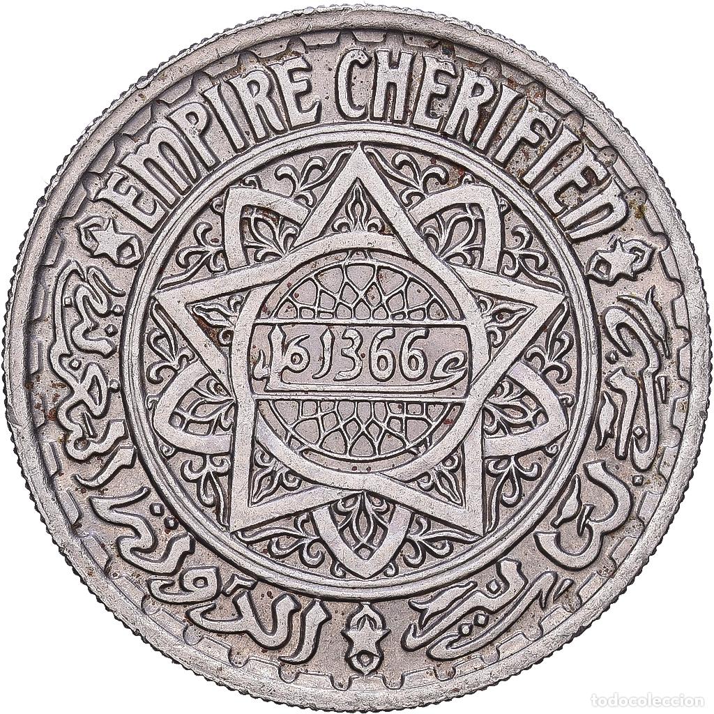 Monedas antiguas de &Aacute;frica: [#1168286] Marruecos, Mohammed V, 10 Francs, AH 1366/1947, Paris, Cobre - n&iacute;quel, EBC