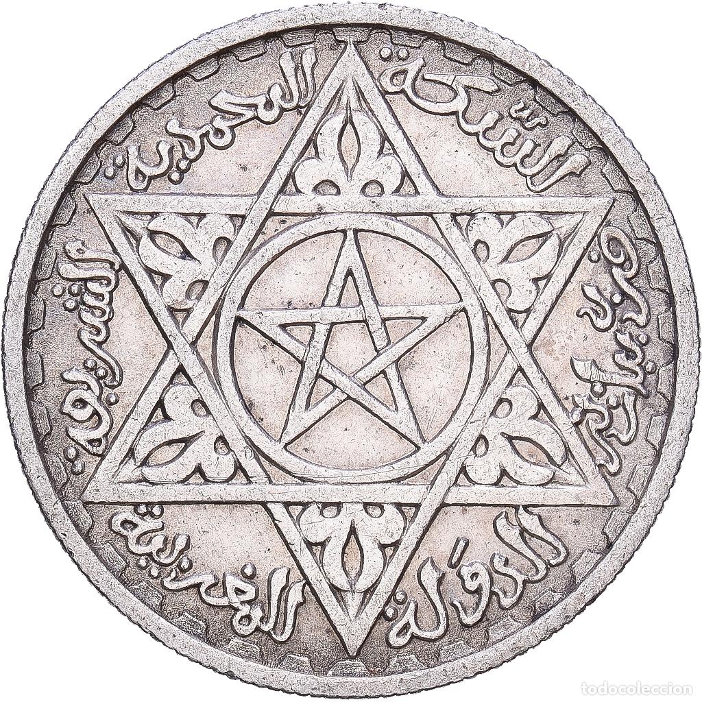 Monedas antiguas de &Aacute;frica: [#1168284] Marruecos, Mohammed V, 100 Francs, 1953, Paris, Plata, MBC, KM:52