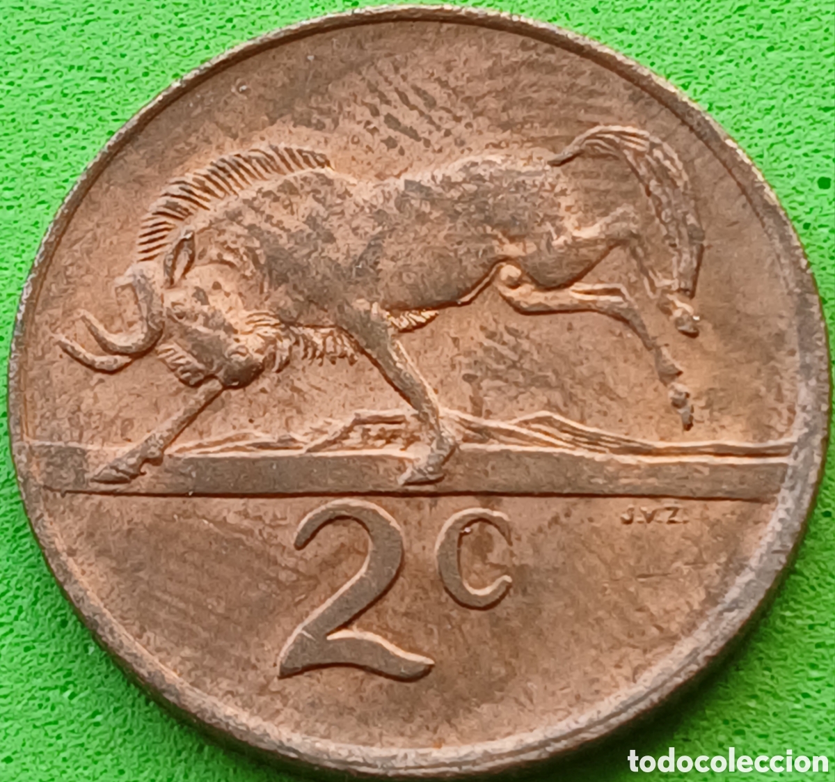 Monedas antiguas de &Aacute;frica: South &Aacute;frica 2 cents 1982 km#110 B.J. Vorster