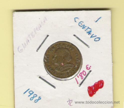 Monedas antiguas de Am&eacute;rica: GUATEMALA MONEDA DE 1 CENTAVO 1988 - Foto 1