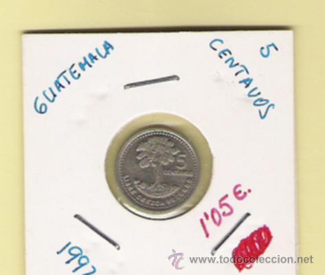 Monedas antiguas de Am&eacute;rica: GUATEMALA MONEDA DE 5 CENTAVOS  1992 - Foto 1