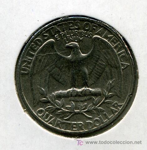 Monedas antiguas de Am&eacute;rica: EE.UU. 1965 QUARTER DOLLAR - Foto 2