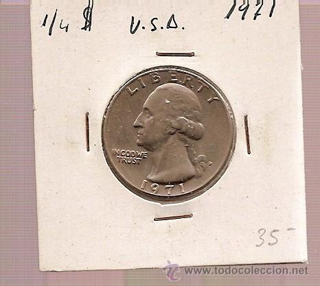 Old Coins of America: 1/4 DOLAR USA A&Ntilde;O 1971 EBC