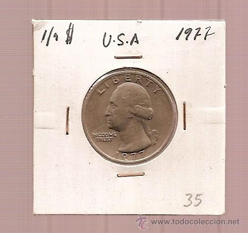Old Coins of America: 1/4 DOLAR USA A&Ntilde;O 1977 EBC