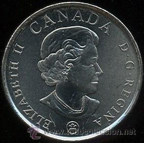 Monedas antiguas de Am&eacute;rica: 25 centavos de Canad&aacute;. 2008. Sin circular. - Foto 1