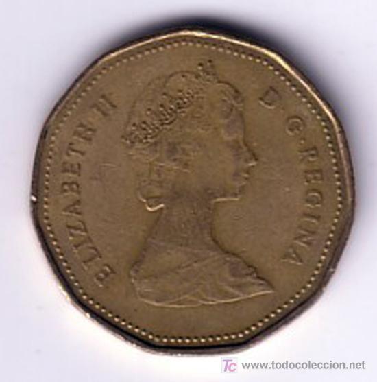 Monedas antiguas de Am&eacute;rica: moneda de 1 dolar de CANADA 1987 - Foto 1