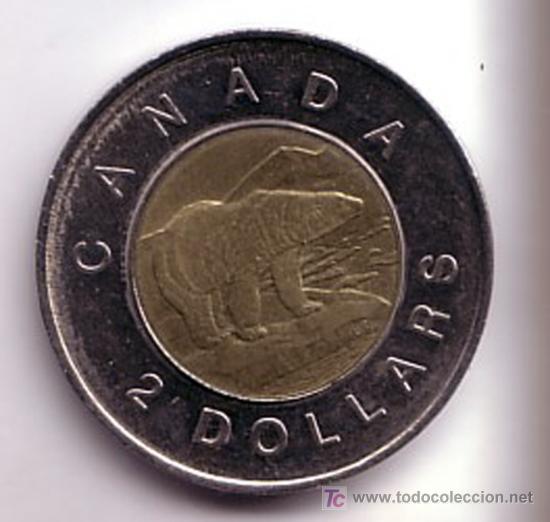 Monedas antiguas de Am&eacute;rica: MONEDA DE 2 DOLARES DE CANADA 1996 - Foto 2