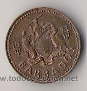 Monedas antiguas de Am&eacute;rica: 1 ONE CENT. BARBADOS. 1973. KM10. - Foto 2