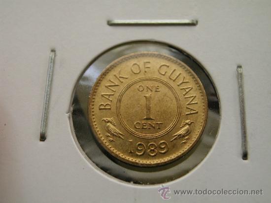 Monedas antiguas de Am&eacute;rica: GUYANA 1 cent 1989 - Foto 1