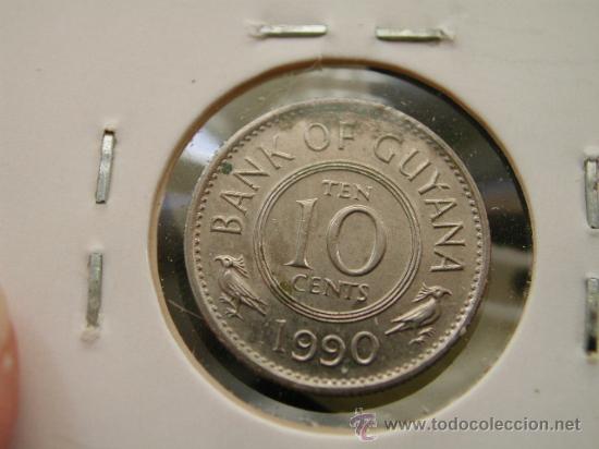 Monedas antiguas de Am&eacute;rica: GUYANA 10 cent 1990 - Foto 2