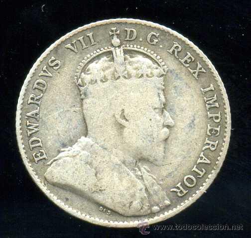 Monedas antiguas de Am&eacute;rica: CANADA : 10 Cent. 1906 (Plata) - Foto 1