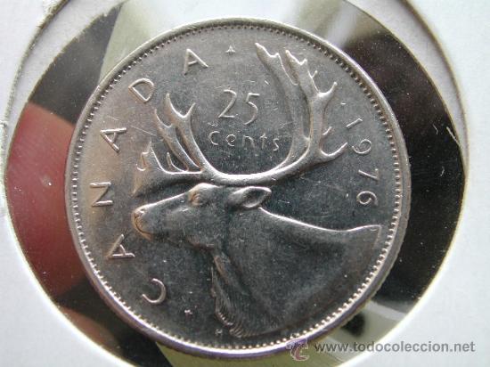 Monedas antiguas de Am&eacute;rica: CANADA 25 CENTS 1976 - Foto 1