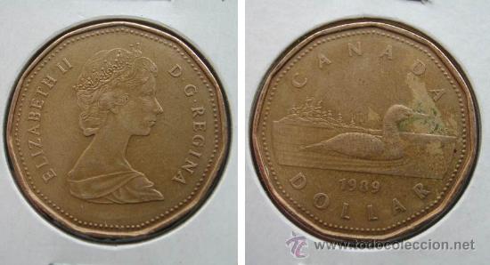 Monedas antiguas de Am&eacute;rica: CANADA 1 DOLAR 1989 - Foto 1