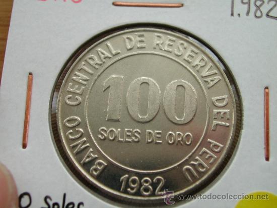 Monedas antiguas de Am&eacute;rica: PERU 100 SOLES 1982 - Foto 1