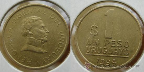 Monedas antiguas de Am&eacute;rica: URUGUAY 1 PESO 1994 - Foto 1