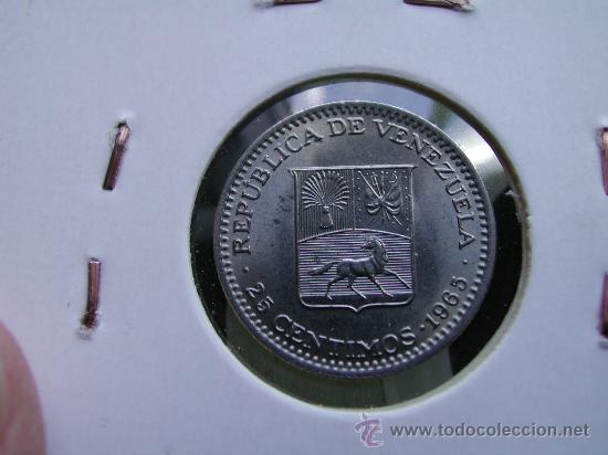 Monedas antiguas de Am&eacute;rica: VENEZUELA 25 CENTIMOS 1965 - Foto 2