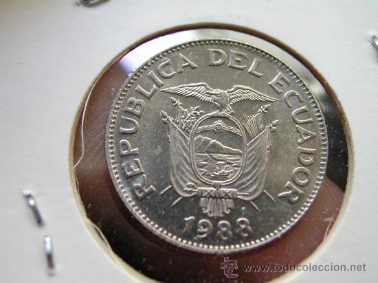 Monedas antiguas de Am&eacute;rica: ECUADOR 1 SUCRE 1988 - Foto 2
