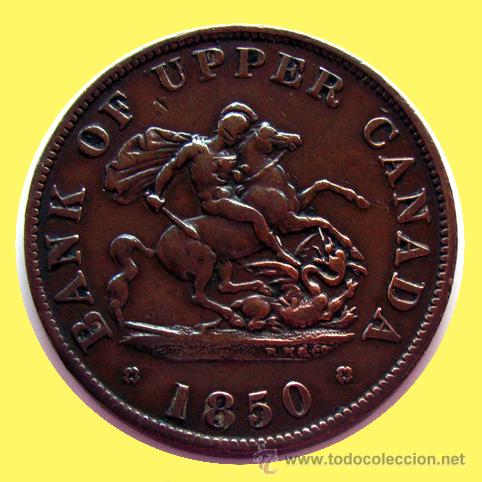 Monedas antiguas de Am&eacute;rica: CANADA . HALF PENNY TOKEN . 1850 - Foto 1