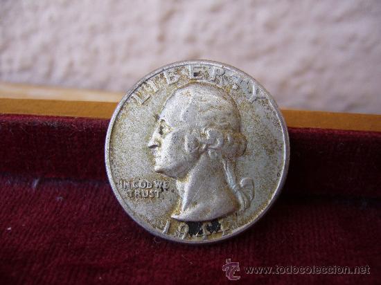 Monedas antiguas de Am&eacute;rica: USA - 1/4 Dolar 1944 - Foto 2