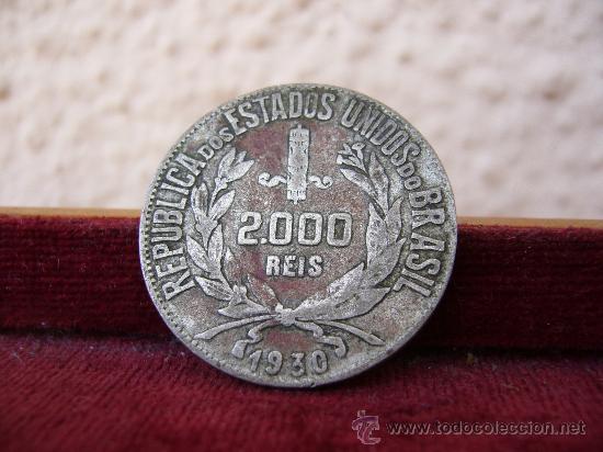 Monedas antiguas de Am&eacute;rica: Brasil - 2000 Reis 1930 - Foto 1