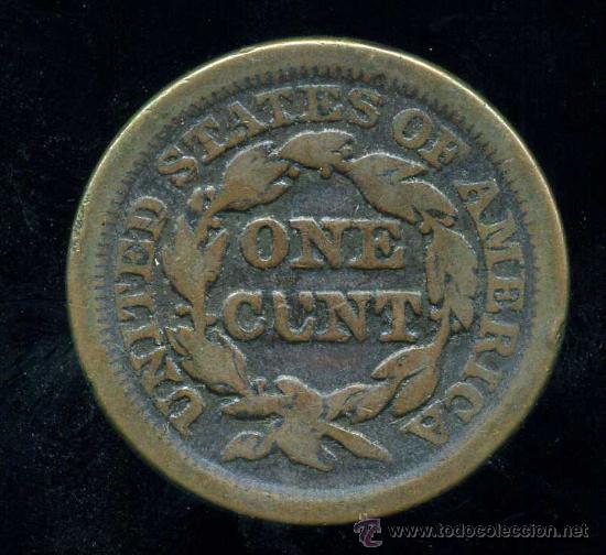 Monedas antiguas de Am&eacute;rica: U.S.A : 1 CENT 1852 - Foto 2