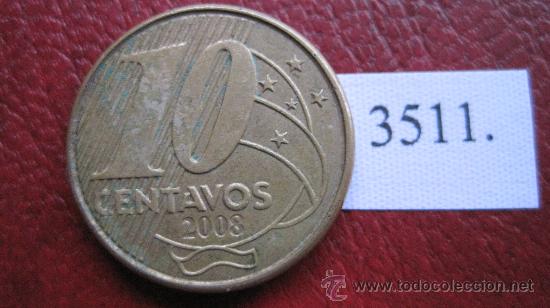 Monedas antiguas de Am&eacute;rica: Brasil  10  centimos  2008 - Foto 2